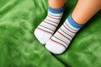 RATIVE Ankle Anti Slip Non Skid Organic Cotton Socks with Grips Grippers (12-Pairs/Vehicle)