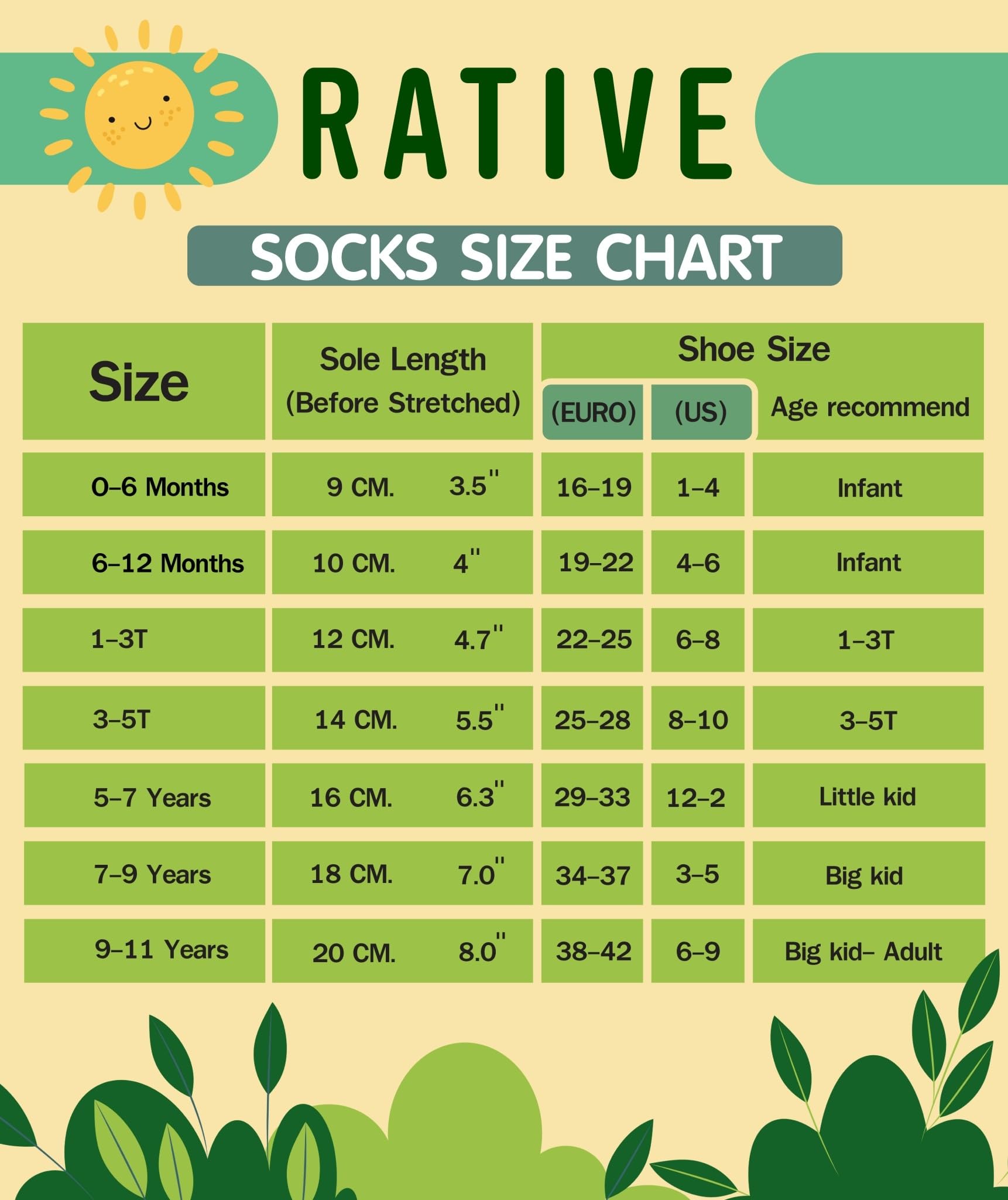RATIVE Cotton Non Skid Anti Slip Crew Socks With Grips for Baby Infant Toddler Boys Girls (12-pairs/245X)
