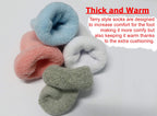 RATIVE Newborn Baby Socks 0-6,6-12 Months Terry Turn Cuff Socks for Boys Girls