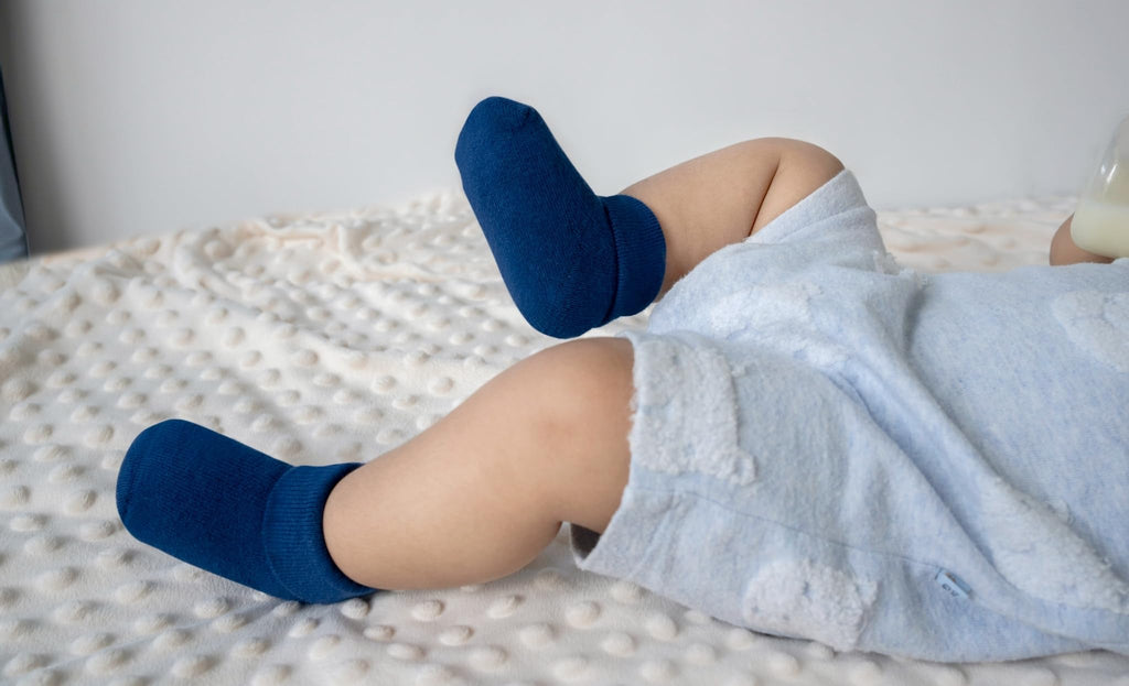 RATIVE Newborn Baby Socks 0-6,6-12 Months Terry Turn Cuff Socks for Boys Girls